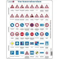 Larsen Puzzle Puzzle Cadre - Verkeersborden (en Hollandais) - 26 à 50 pièces