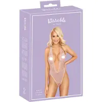 Kissable - body en dentelle - rose - L/XL