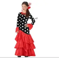 Atosa Costume De Flamenco Sévillan Pour Fille