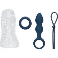 Shots Loveline (S)explore - kit de jouets intimes pour hommes (bleu)