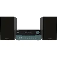 Aiwa Système audio domestique MSBTU-700DAB, micro-système audio 25 W, bleu arctique et noir