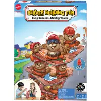 Mattel Beaver Building Fun Board Game Rouge Enfants