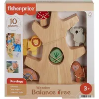 Fisher-Price Arbré d'Équilibre - 10 Parties - Bois - - UneTaille - Blocs Empilables