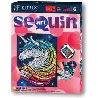 KITFIX KIT Sequin Art Red, Stardust Unicorn