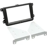 ACV Adaptateur de façade 2-DIN - Seat / Skoda / VW - Noir - Universel - Autoradio