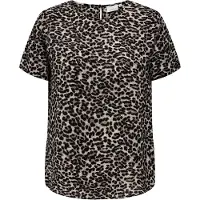 ONLY Carmakoma Chemisier 'Vica' noisette / pierre / noir