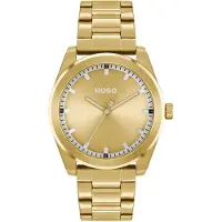HUGO 1530354 42mm 5atm Quartz Analogical Watch Doré Homme