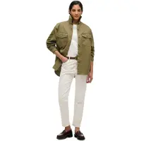Superdry Military Emb Oversized Long Sleeve Shirt Vert XS Femme