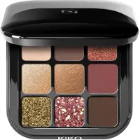 KIKO Milano Milano - Palette de fards paupi res Glamour Multi Finition 03 avec 9 fards paupi res en diff rentes finitions