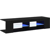 vidaXL Meubles TV, 135 x 39 x 30 cm, noir, imitation chêne, panneaux de particules