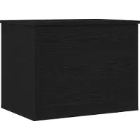 vidaXL Boîte de rangement noir imitation chêne 60 x 42 x 46 cm
