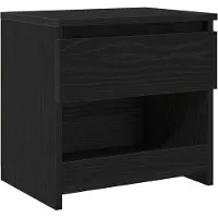 vidaXL Cabinet de chevet Chêne noir 40 x 30 x 39 cm Bois d'ingénierie
