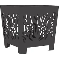 vidaXL Foyer Noir 40 x 40 x 40 cm Acier