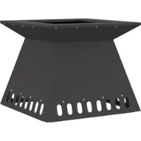 vidaXL Foyer Noir 48 x 48 x 40 cm Acier