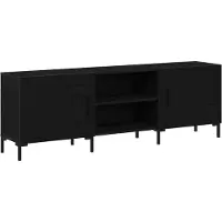 vidaXL Ensemble de meubles TV , 150 x 30 x 50 cm, noir, imitation chêne