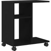 vidaXL Table d'appoint Chêne noir 50 x 30 x 55 cm Bois d'ingénierie