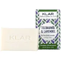 Klar Seifen festes Shampoo Teebaumöl & Lavendel 100g (gegen Schuppen)