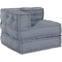 vidaXL Ensemble de canapés modulaires , 4 pièces, tissu gris