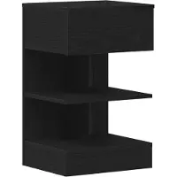 vidaXL Cabinet de chevet Chêne noir 40 x 35 x 65 cm Bois d'ingénierie