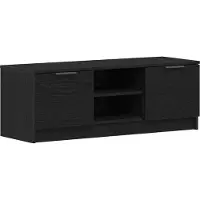 vidaXL : Meubles TV de 102 x 32 x 35,5 cm, couleur noire, imitation chêne