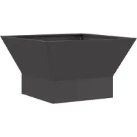 vidaXL Foyer noir 60 x 60 x 35 cm en acier