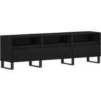vidaXL Meubles TV, 150 x 30 x 44,5 cm, noir, aspect chêne