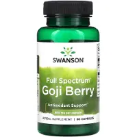 Swanson Health , Baie de Goji Spectre Complet, 500 mg, 60 Gélules