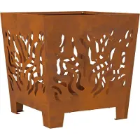 vidaXL Foyer Brun 40 x 40 x 40 cm Acier