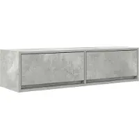 vidaXL Armoire TV gris béton 100 x 31 x 25,5 cm Bois composite