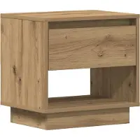 vidaXL Table de nuit chêne artisanal 45 x 34 x 44 cm Bois d'ingénierie