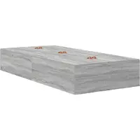 vidaXL Cadre de lit de rangement Gris Sonoma 100 x 200 cm