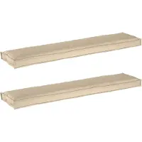 vidaXL Set de coussins de palette 2 pcs Beige 180 x 40 x 8 cm