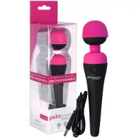 BMS PalmPower - vibromasseur wand rechargeable - rose/noir