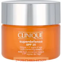 Clinique Superdefense SPF 25 Fatigue + 1st Signs Of Age Multi-Correcting Cream crème premiers signes du vieillissement pour peaux grasses et mixtes SPF 25 30 ml