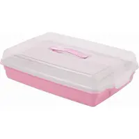 Curver Plastic PARTY BOX - rose, Boîte à gâteau, Rose