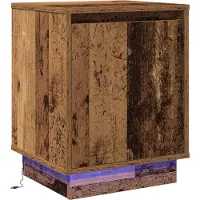 vidaXL Cabinet de chevet avec Bois Ancien 39 x 34.5 x 50 cm