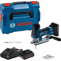 Bosch Scie sauteuse 18V GST 18V-155 SC + 2 batteries ProCore 4 Ah + chargeur en coffret L-BOXX - - 06015B0002