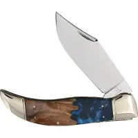 Rough Ryder Deer Slayer RR2650, Satin 440, Pandora Swirl Wood Resin, couteau de poche