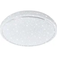 Briloner Plafonnier LED LEUCHTEN STAR, 48 W, 4000 lm, IP20, blanc, plastique-métal, intensité lumineuse variable, Ø 56 cm