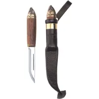 Marttiini Salmon Knife 552010W Polished 1.4034, Birch, couteau de bushcraft