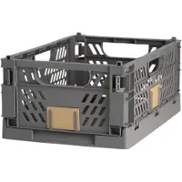 Day Foldable Storage Box 50x33x25cm Argenté 50 x 33 x 25 cm