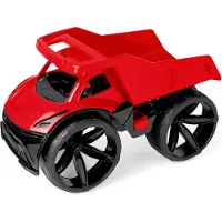 Wader Camion-benne Auto Maximus en plastique rouge, 58 cm, , 12 mois et plus