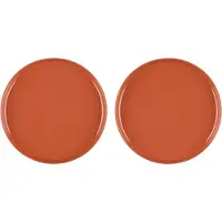 Maku Assiettes à manger SIMPLE, Ø 26 cm, 2 pièces, orange