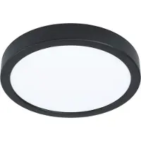 Eglo Lumière LED de plafond Fueva 6 rond - noir - Ø 21,1cm