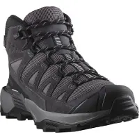 Salomon - Chaussures de randonnée en GORE-TEX - X Ultra 360 LTR Mid GTX W Shark/Nine Iron/Cloud Gray en Cuir - Taille 39 1/3 - Noir