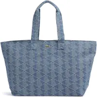 Lacoste Cabas 'Sac Cabas XL Summer Pack Mono Jacquard Denim' bleu