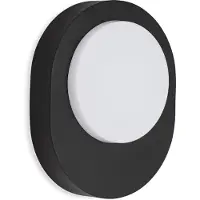 Telefunken LED Applique murale d'extérieur, 20 cm, 8 W, noir, Briloner Leuchten
