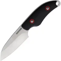Rough Ryder Code Red Black Bear RR2397, Satin Stainless Steel, Black Red G10, couteau à lame fixe