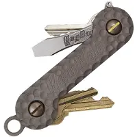 KeyBar Cratered Titanium KBR223, outil porte-clé