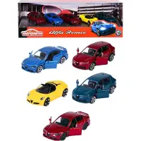 Simba Majorette 212053178SII Coffret cadeau "Alfa Romeo" Lot de 5 voitures miniatures Echelle 1:64 environ